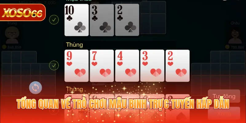 Mậu Binh Online - Game Bài Đấu Trí Hấp Dẫn Tại XOSO66 2 Tổng quan về trò chơi mậu binh trực tuyến hấp dẫn